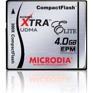  MICRODIA 4GB 300x XTRA ELITE Compact Flash CF Card (Retail 