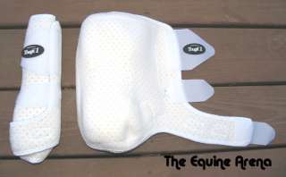 Tough 1 Extreme Vented Sport Boots (Fronts & Rears) White Large  