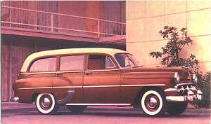 1954 Chevrolet TWO TEN HANDYMAN Station Wagon Postcard  
