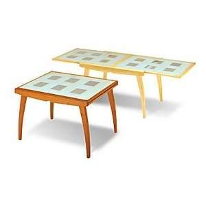  Extendable Dining Table in Cherry Floor Model Dining Tables 