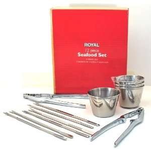  Seafood Tool Set   12pcs  Lobster Pics, Lobster Crackers and Sauce 