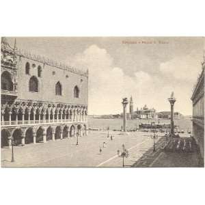   1920s Vintage Postcard Piazza San Marco Venice Italy 