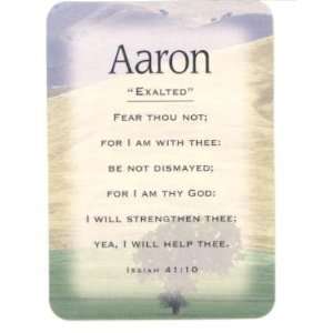 Aaron   Meaning of Aaron   Name Cards with Scripture   Pack of 3