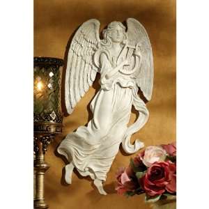  19.5 Musical Angel Wall Sculpture Statue Décor