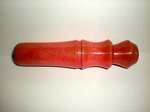CUSTOM TURNED EXOTIC PINK IVORY DUCK CALL  