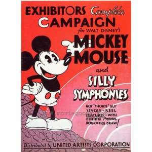 Mickey Mouse and Silly Symphonies Poster Movie 27x40 