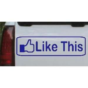 Like this Funny Car Window Wall Laptop Decal Sticker    Blue 28in X 8 
