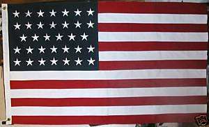 COTTON Civil War Flag, 34 Star American National Flag  