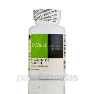 DaVinci Labs Vitamin D3 5000 IU 120 capsules Health 