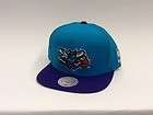 Mitchell & Ness New Orleans Hornets Snapback Hat White / Teal / Purple 