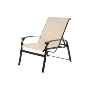   Adjustable Patio Lounge Chair Sandalwood Finish Patio, Lawn & Garden