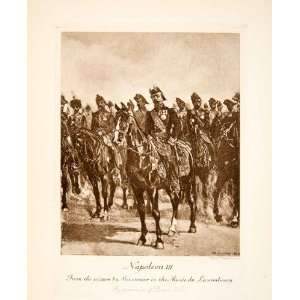   Horse Military Regalia Bicorn   Original Photogravure