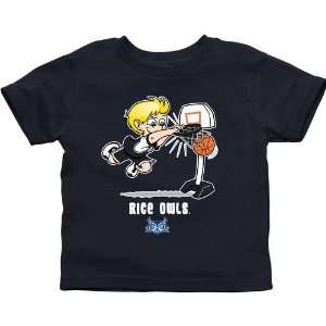 Rice Owls Toddler Boys Basketball T Shirt   Navy Blue  