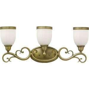   Feiss VS15503AGB South Haven 3 Light Bath Brass