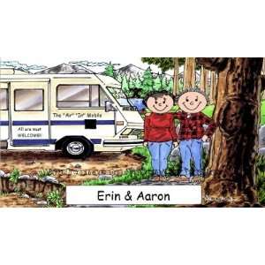 Recreational Vehicle RV Lover Personalized Cartoon Mouse Pad