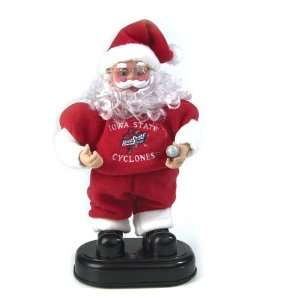   State Cyclones Animated Rock & Roll Santa Claus Figure