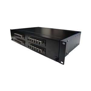  24 Port Fiber Patch Panel, Loaded with 24 Multimode SC 