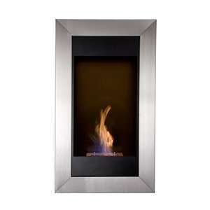   BB S24861V Square Vertical Indoor Fireplace, Stainless