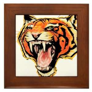  Framed Tile Wild Tiger 