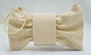 Clutch Beaded WRISTLET Hand Wedding bag Wallet Purse ivory Discount 