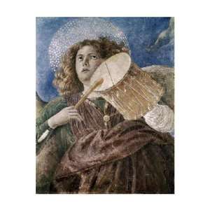  Melozzo Da Forli   Music Making Angel With Drum Giclee 