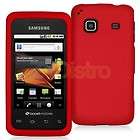 Red Hard Snap On Skin Case Cover for Samsung Galaxy Prevail M820