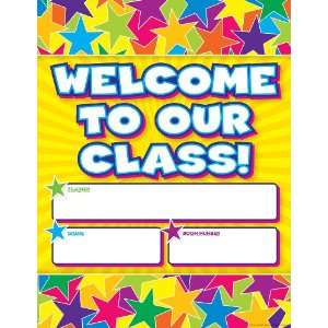  Scholastic TF2469 Graphic Stars Welcome Chart Teachers 