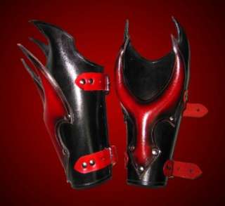 Leather Armor   Devil Claw Series Bracers SCA LARP goth  