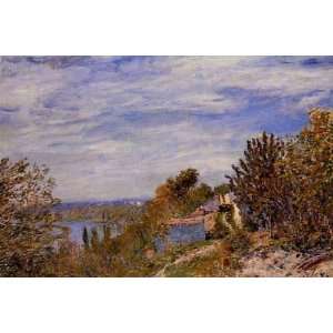 Oil Painting Footpath in the Gardens at By Alfred Sisley Hand Painte 