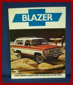   Chevrolet BLAZER Truck Sales Catalog Brochure   MINT New Old Stock