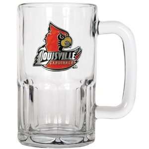  Louisville Cardinals Large Glass Beer Mug Sports 