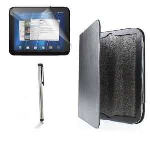   Pen+ Protector+ PU S leeve Case For HP TouchPad (Black) Electronics