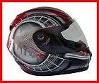 Motorcycle Full Face Helmet DOT Red   MEDIUM