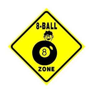  8 BALL ZONE billiards politics game joke sign