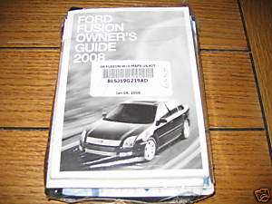 2008 FORD FUSION OWNERS MANUAL NEW SET SEALED & SYNC  