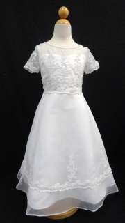 New Girl Party Formal Christening First Communion Dress Size 6 7 8 