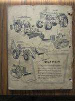 Oliver OC 4 OC4 Series B Tractor Parts Catalog Manual  
