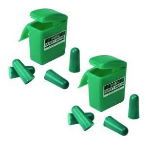   Works 00818074 Foam Ear Plugs   4 Pairs with 2 Cases