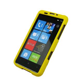 for HTC HD7 Rubberized Case Hard Cover Yellow 721762582800  