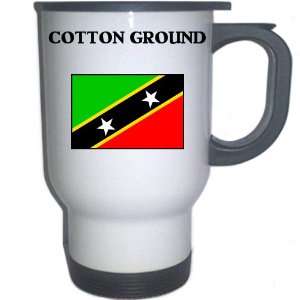 Saint Kitts and Nevis   COTTON GROUND White Stainless Steel Mug