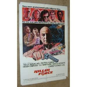  Killer Force Vintage 1 Sheet Movie Poster 1976 Folded 