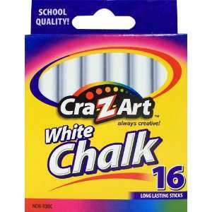  Cra Z art White Chalk, 16 Count (10800)