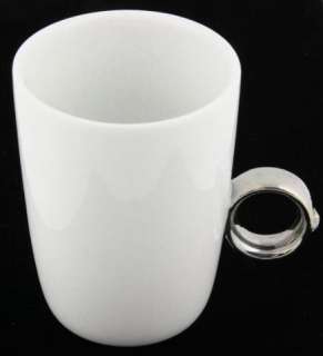   Swarovski Crystal & Silver Ring Coffee Cup Mug by Fred & Friends 3.75