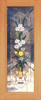 STAINED GLASS VICTORIAN STYLE ENTRY DOOR JHL39  