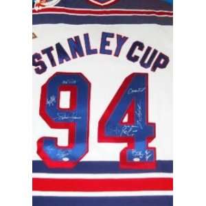  Cup NY RANGERS Team autographed Hockey Jersey