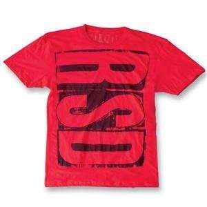  Roland Sands Designs Block Logo T Shirt   Medium/Red 