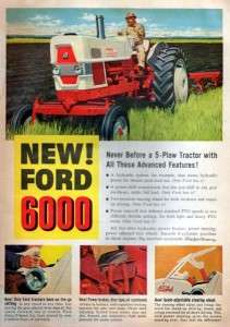 1961 Ford 6000 Tractor Original Color Ad  