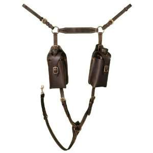 Aussie Leather Breastplate W/Pouches 