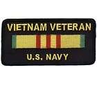 Vietnam Viet Nam Veteran NAVY Military Biker Vest Patch