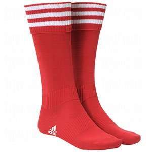   Stripes II Soccer Socks University Red/White/Large